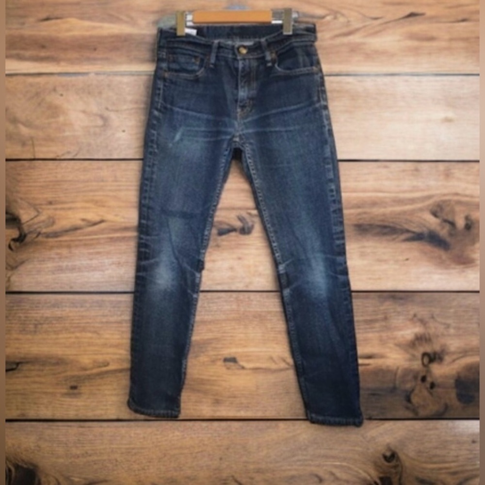 Levi's 511 Dark Wash W/Fade Slim Fit, Straight Cut, Denim, Jeans-EUC!! sz30x30👀 - Picture 3 of 5
